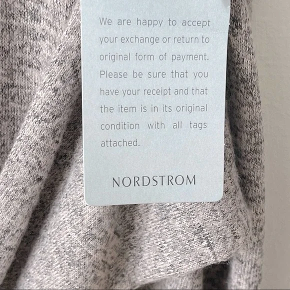 Bailey Blue Sweater Dress Knot Waist Tie Blush Pink NWT V Neck Stretch Nordstrom - Picture 11 of 11